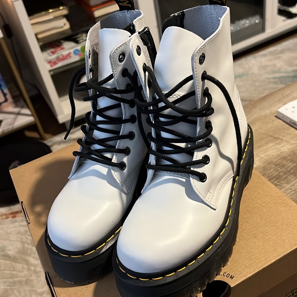 Dr Martens Jadon White boots